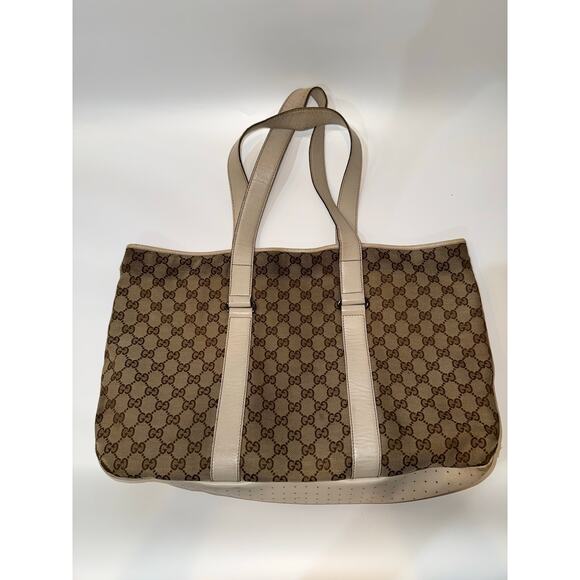 Vintage Gucci Canvas Tote Bag - Picture 1 of 6